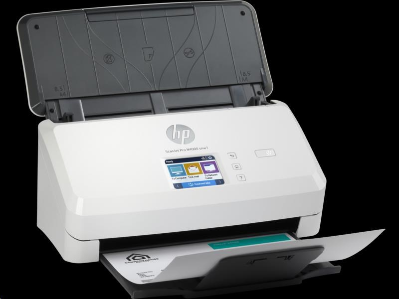 HP ScanJet Pro N4000 snw1 Sheet-Feed Scanner (A4, 600 dpi, USB 3.0, Ethernet, Wi-Fi, ADF, Duplex)