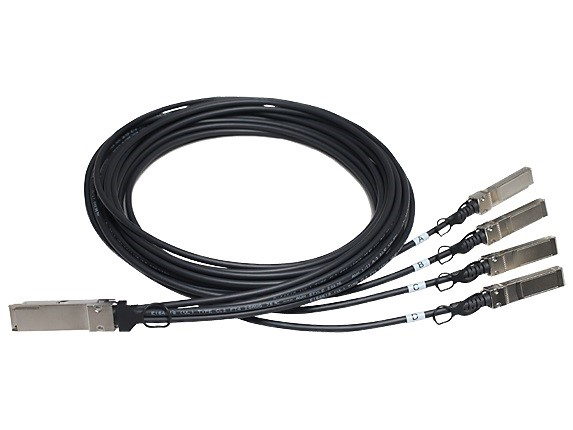 HPE X240 QSFP+ 4x10G SFP+ 5m DAC Cable RENEW