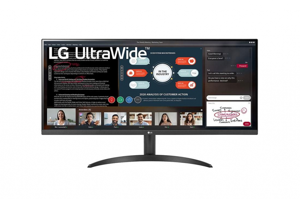LG MT IPS LCD LED 34" 34WP500 - IPS panel, 2560x1080, 21:9, 5ms, 2xHDMI