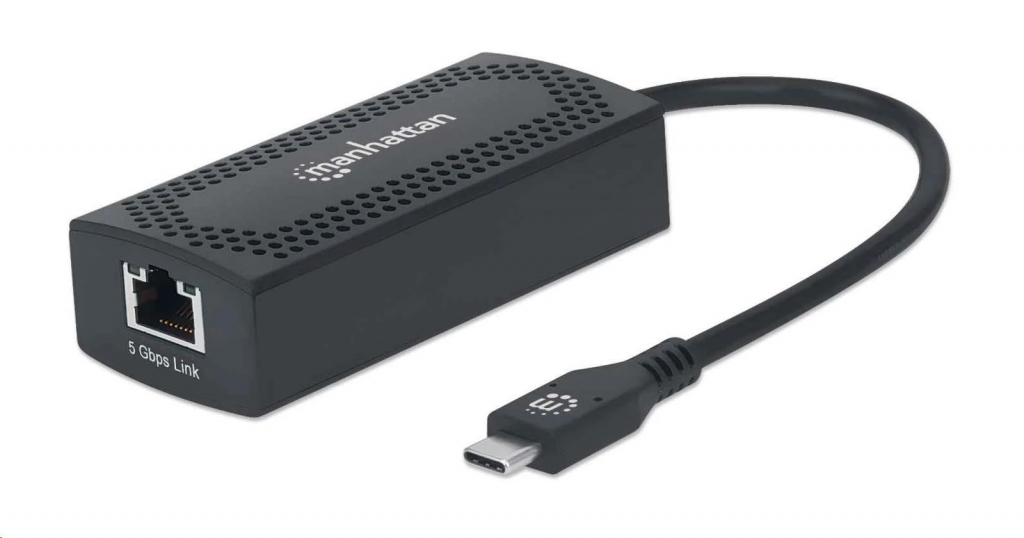 MANHATTAN adaptér USB-C to 5G Network adapter, černá, Retail Box