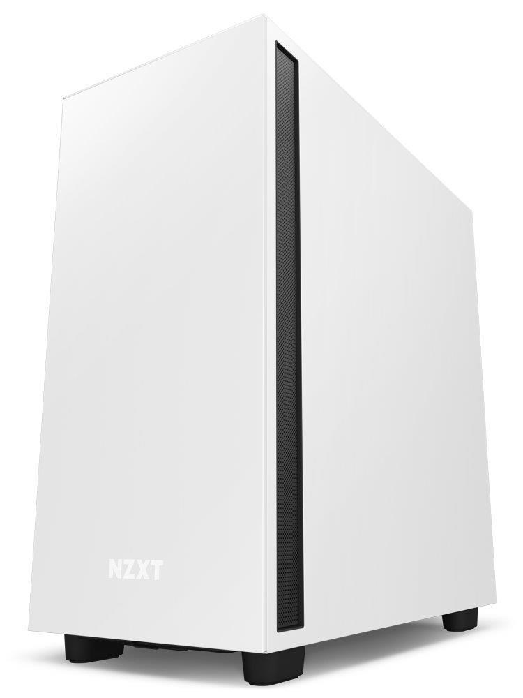 NZXT skříň H7 / ATX / 2x120 mm fan / USB-C / 2x USB / prosklená bočnice / černobílá