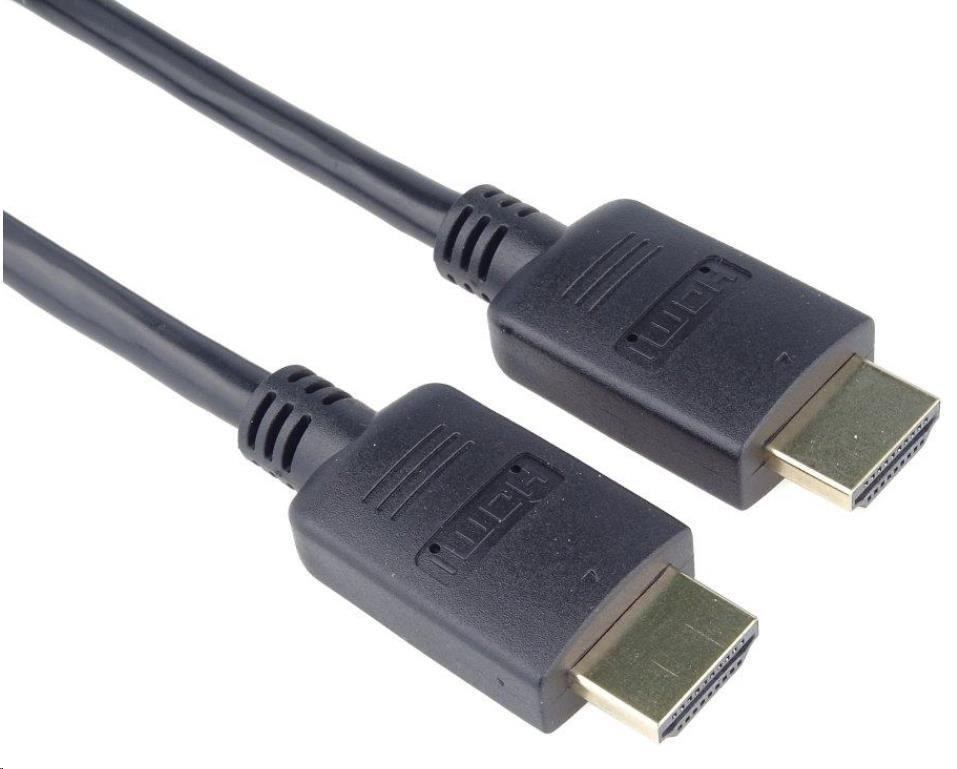 PremiumCord HDMI 2.0 High Speed + Ethernet kabel, zlacené konektory, 0,5m