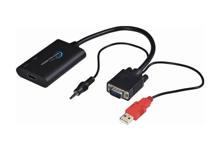 PREMIUMCORD HDMI elektronický konvertor na rozhraní VGA + audio