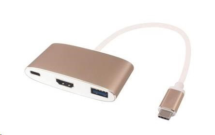 PREMIUMCORD Převodník USB3.1 na HDMI + USB3.0 + PD