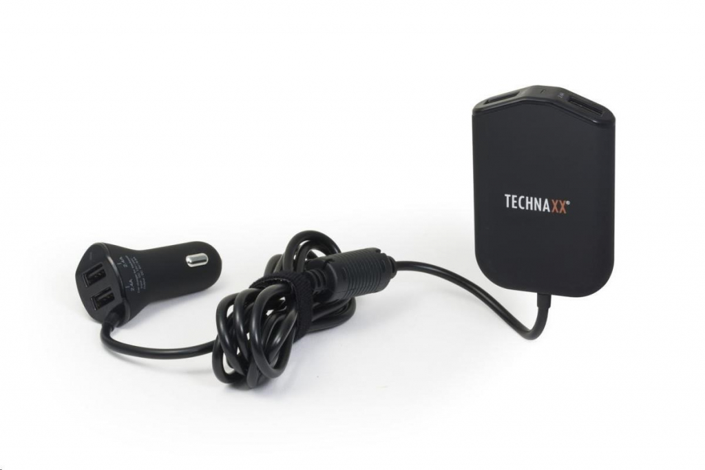Technaxx rodinná nabíječka do auta 4x USB (4x max. 2,4A)