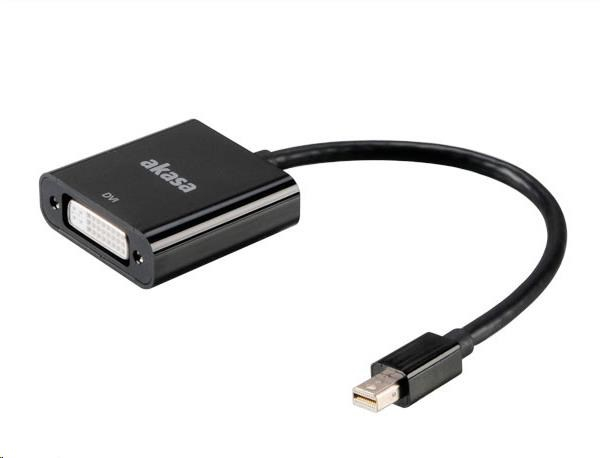 AKASA adaptér Mini DisplayPort na DVI passive, 20cm