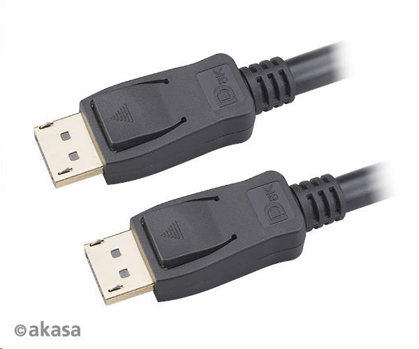AKASA kabel DisplayPort na DisplayPort 8K@60Hz, v1.4, 3m