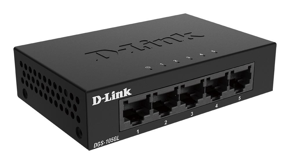 D-Link DGS-105GL 5-port Gigabit Metal Housing Desktop Switch