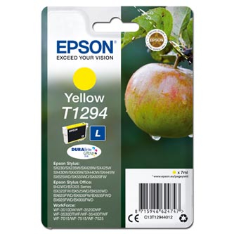 Epson Stylus SX420W,425W,BX305F,320F, 7 ml, 485 str., yellow [C13T12944012] - Ink nápň, ks