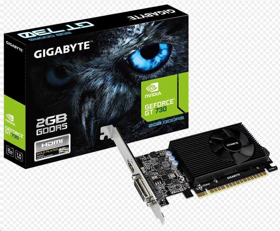 GIGABYTE VGA NVIDIA GeForce GT 730 2G, 2G DDR5, 1xHDMI, 1xDVI-D