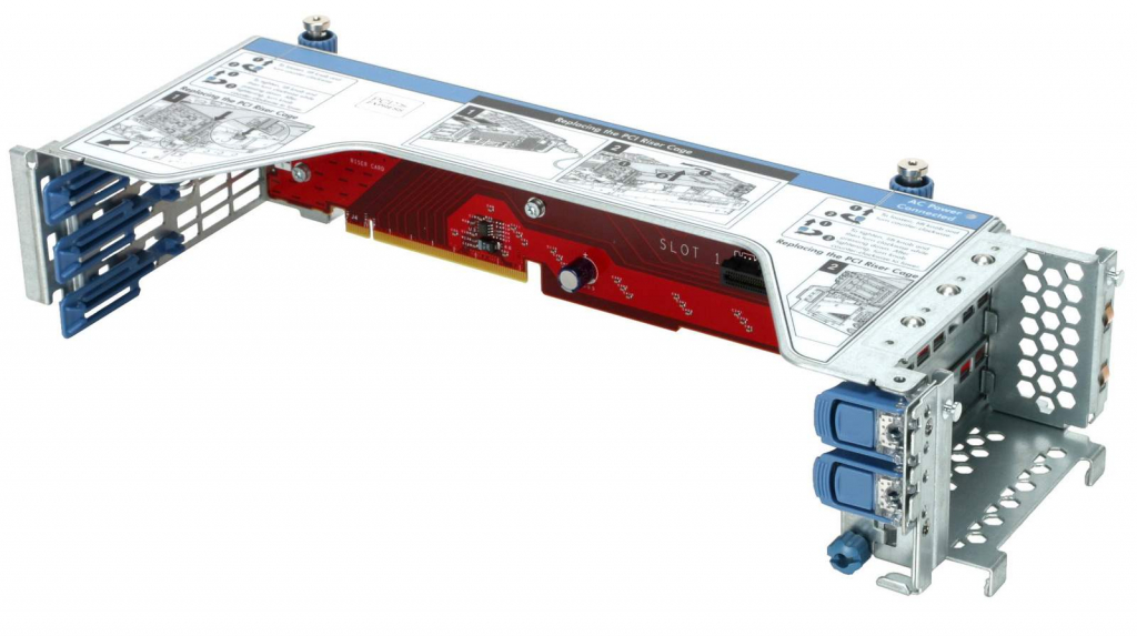 HPE DL38X Gen10 4-port 8 NVMe Slim SAS Secondary Riser