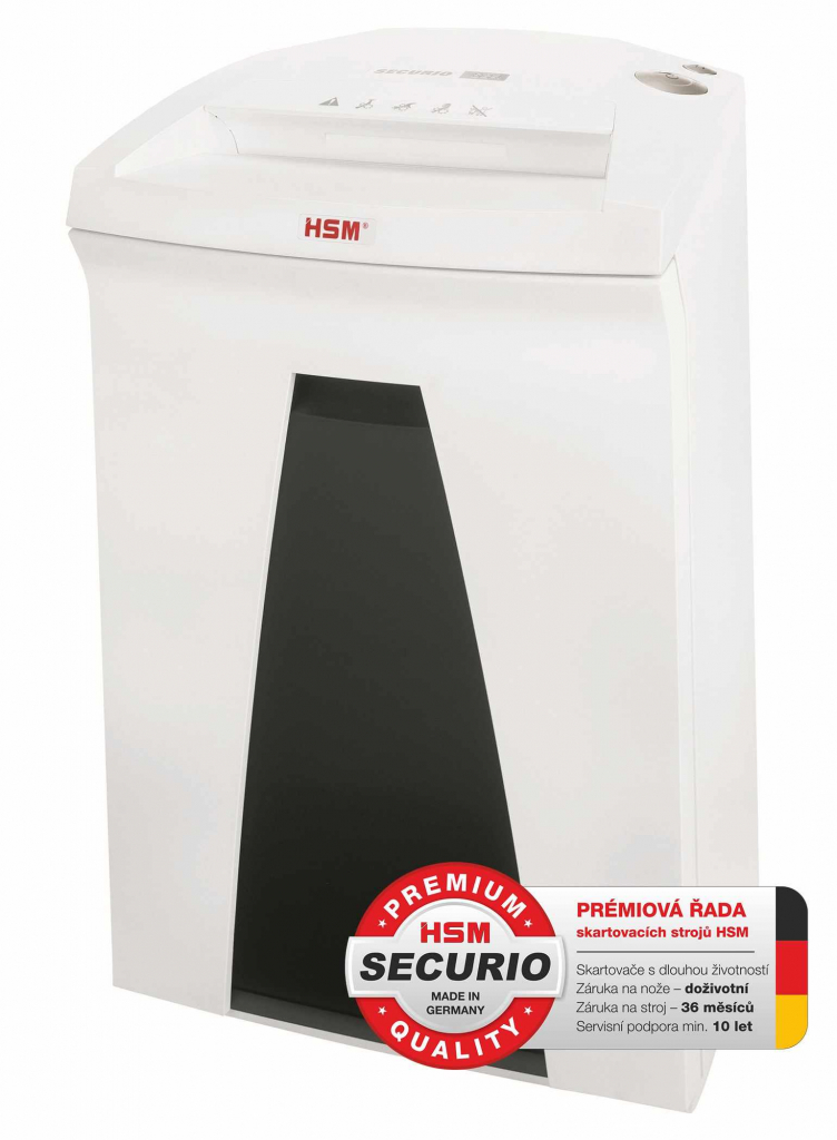 HSM skartovač Securio B24 (řez: Podélný 3.9mm | vstup: 240mm | DIN: P-2 (2) | papír, sponky, plast. karty, CD)