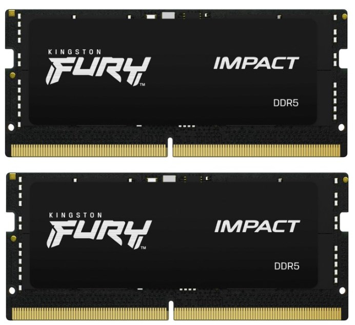 KINGSTON SODIMM DDR5 64GB (Kit of 2) 5600MT/s CL40 FURY Impact PnP