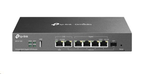 TP-Link ER707-M2 OMADA VPN router (1x2,5GbEWAN,1x2,5GbELAN,1xSFP WAN/LAN,4xGbELAN/WAN,1xUSB2.0)
