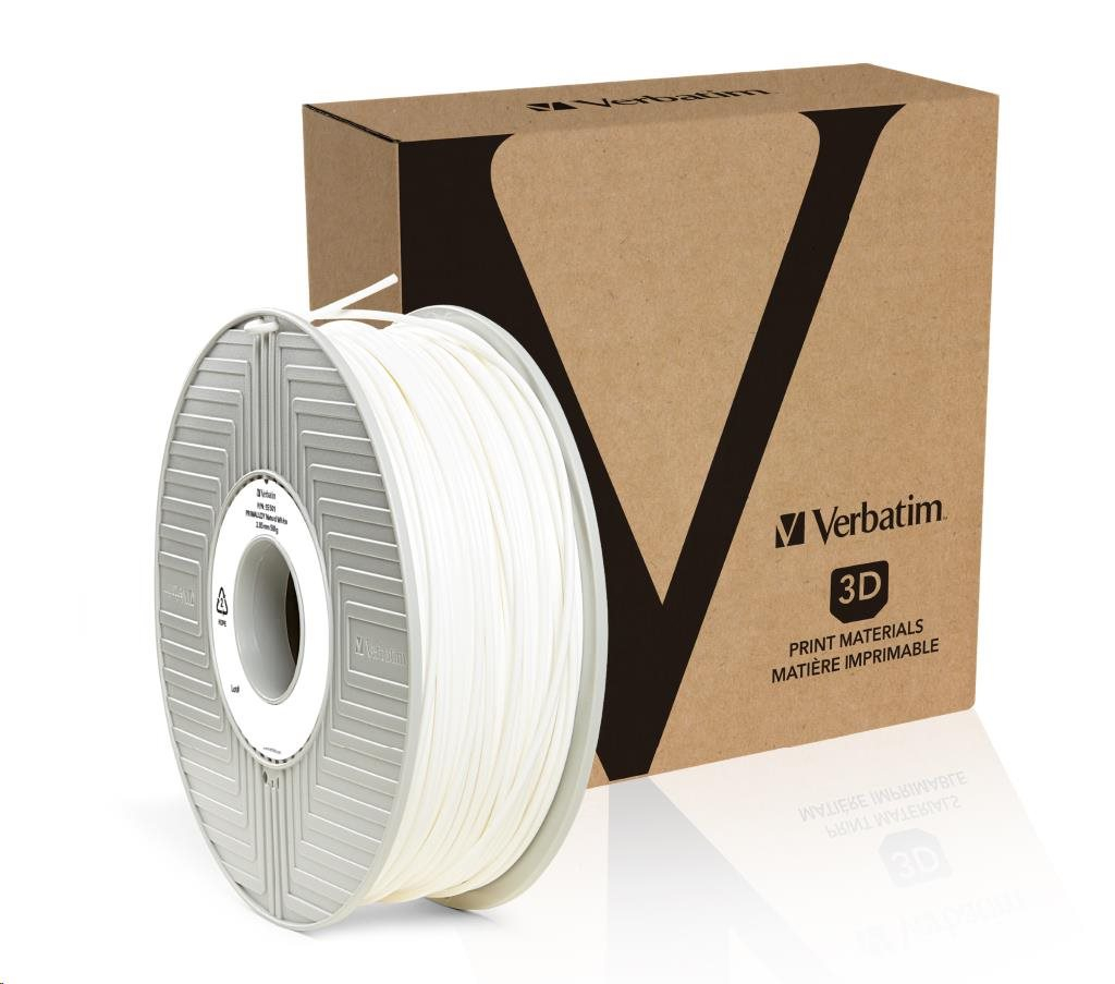 VERBATIM 3D Printer Filament PRIMALLOY 2.85mm, 72m, 500g white