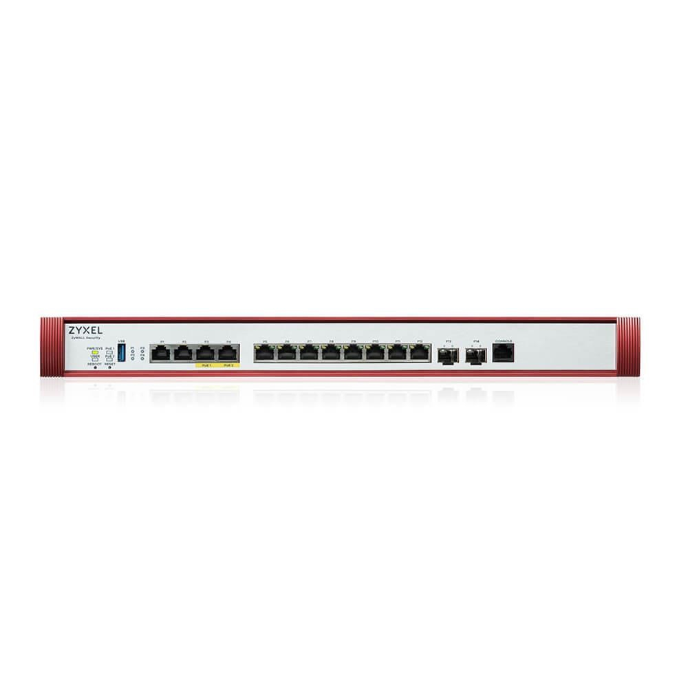 Zyxel USG FLEX700 H Series, User-definable ports with 2*2.5G, 2*10G( PoE+) & 8*1G, 2*SFP+, 1*USB  with 1 YR Security bun